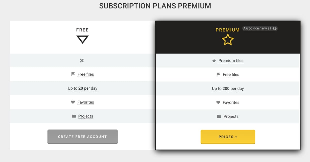 Bibliocad has free and premium accounts