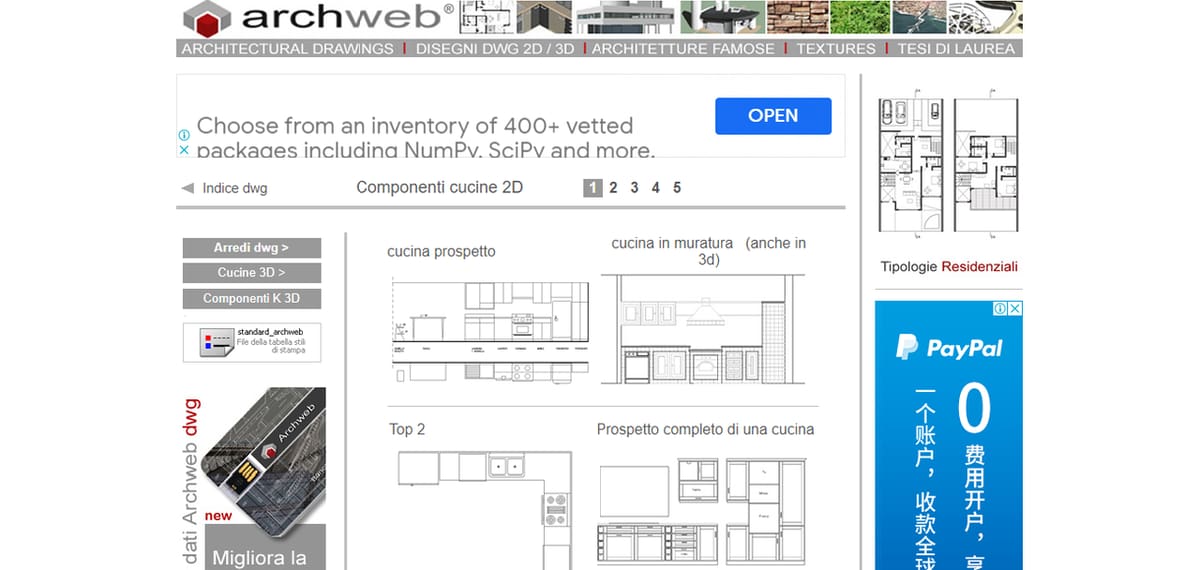 Don't be deterred by Archweb's Italian homepage!
