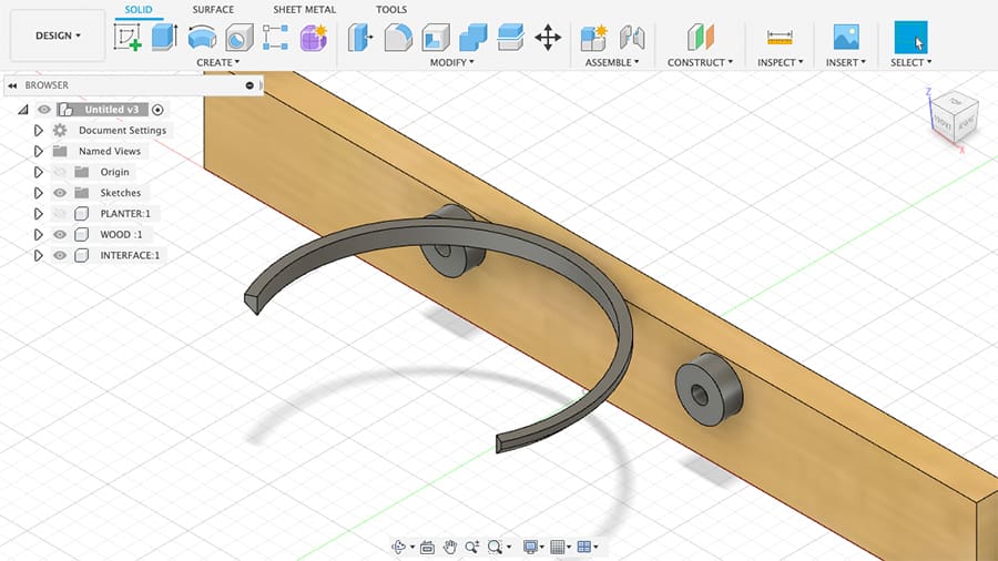 The interface geometry 