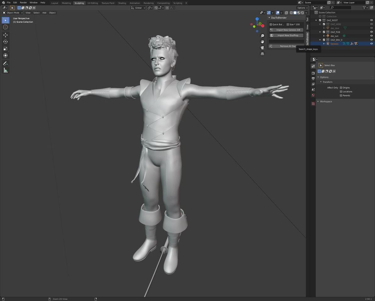 The Dragon Slayer has made its way into Blender!