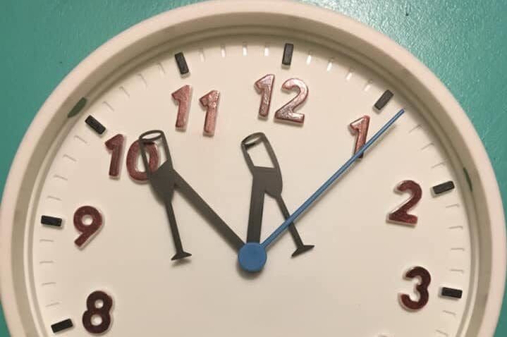 Image of: Champagne Clock Hands
