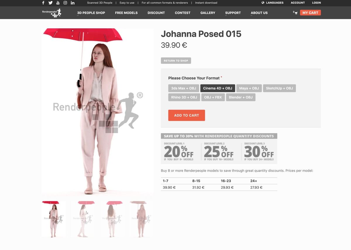Image of The Best Sites to Download Free 3D Models: Renderpeople