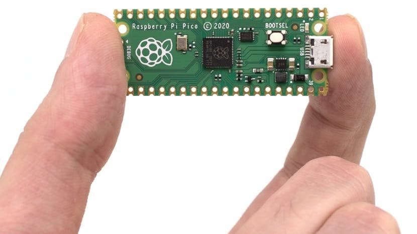 The Pico is quite small compared to other Raspberry Pi boards