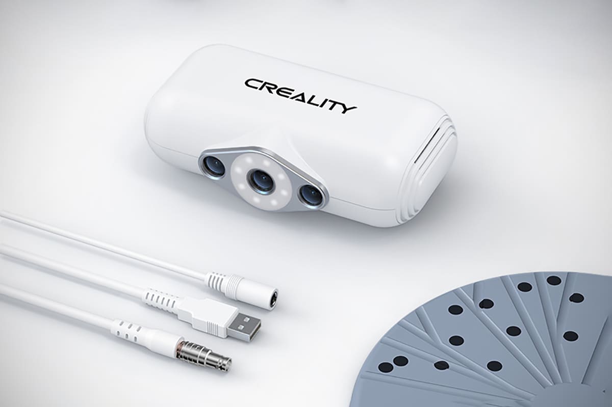 Creality CR-Scan Lizard 3D scanner works on black objects