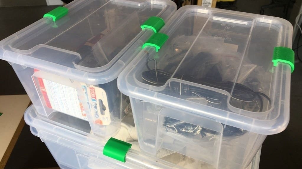 These simple small clips keep lids in their place