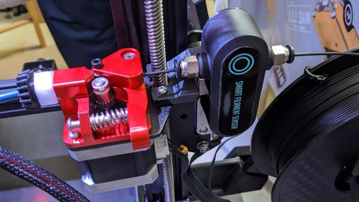 A BTT Smart filament sensor relieves the stress of wondering if you have enough filament