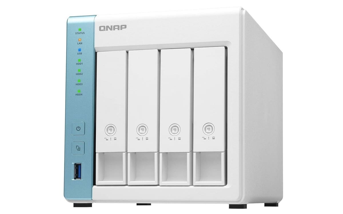 An off-the-shelf consumer NAS from QNAP