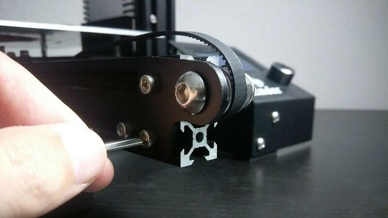 First, use the correct Allen key to loosen your current (old) belt pulley