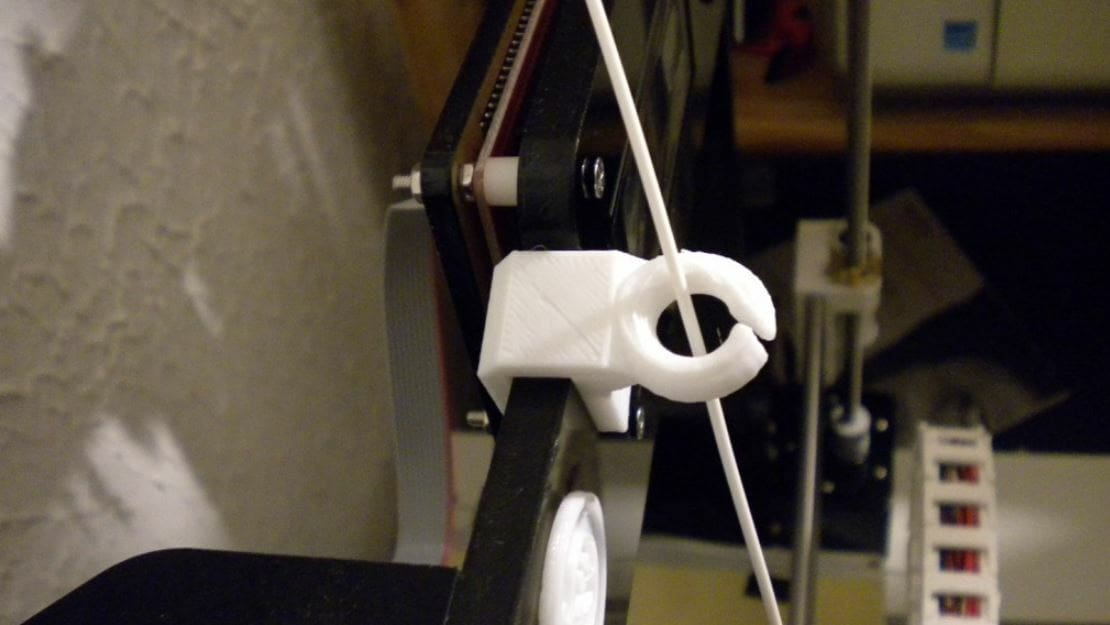 This guide slides on your printer's frame