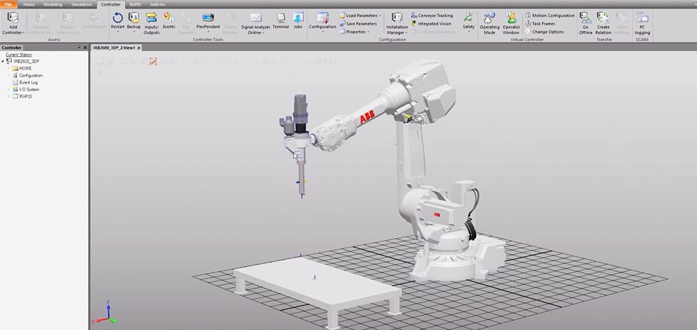 Image of Robotic Arm 3D Printing: ABB RobotStudio