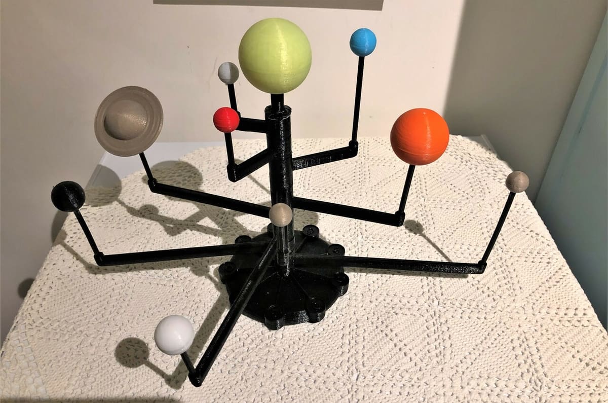 3D Printed Solar System: 10 Great Orreries \u0026 Models | All3DP, image size:1200x795