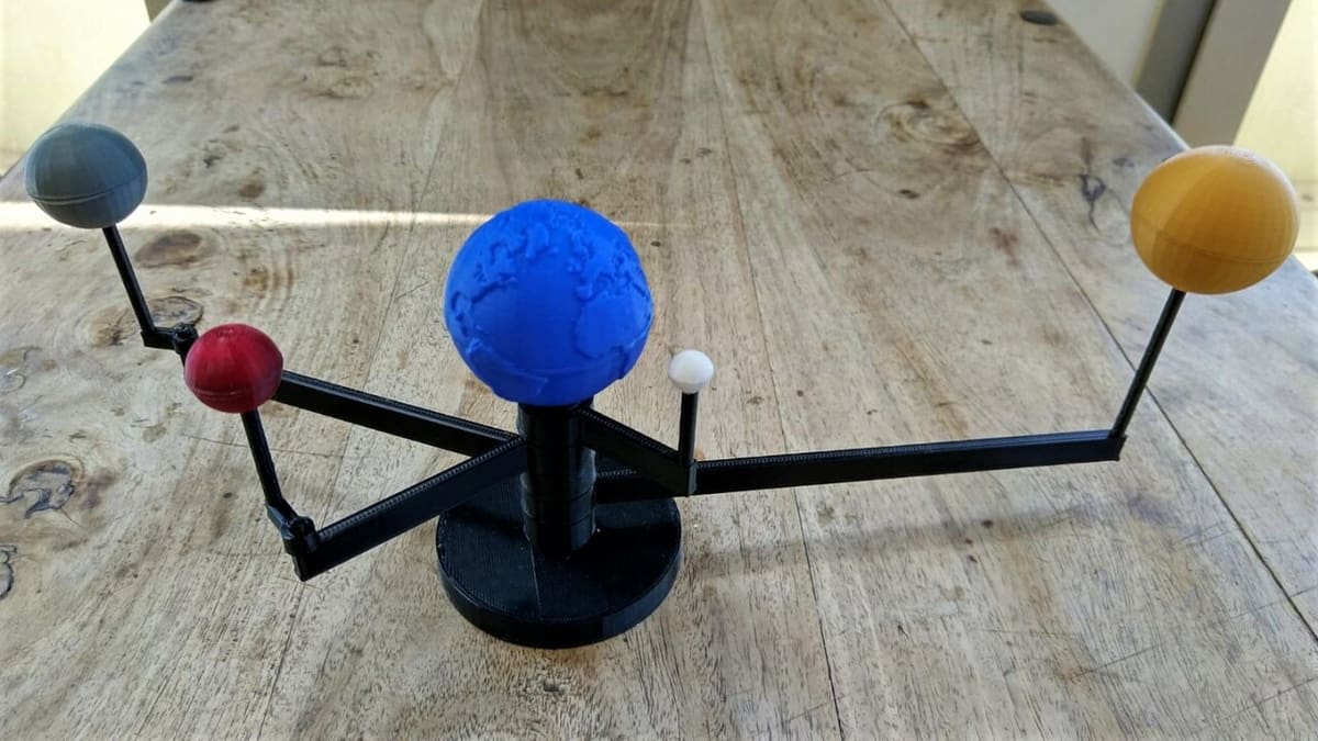 3D Printed Solar System: 10 Great Orreries \u0026 Models | All3DP, image size:1200x675