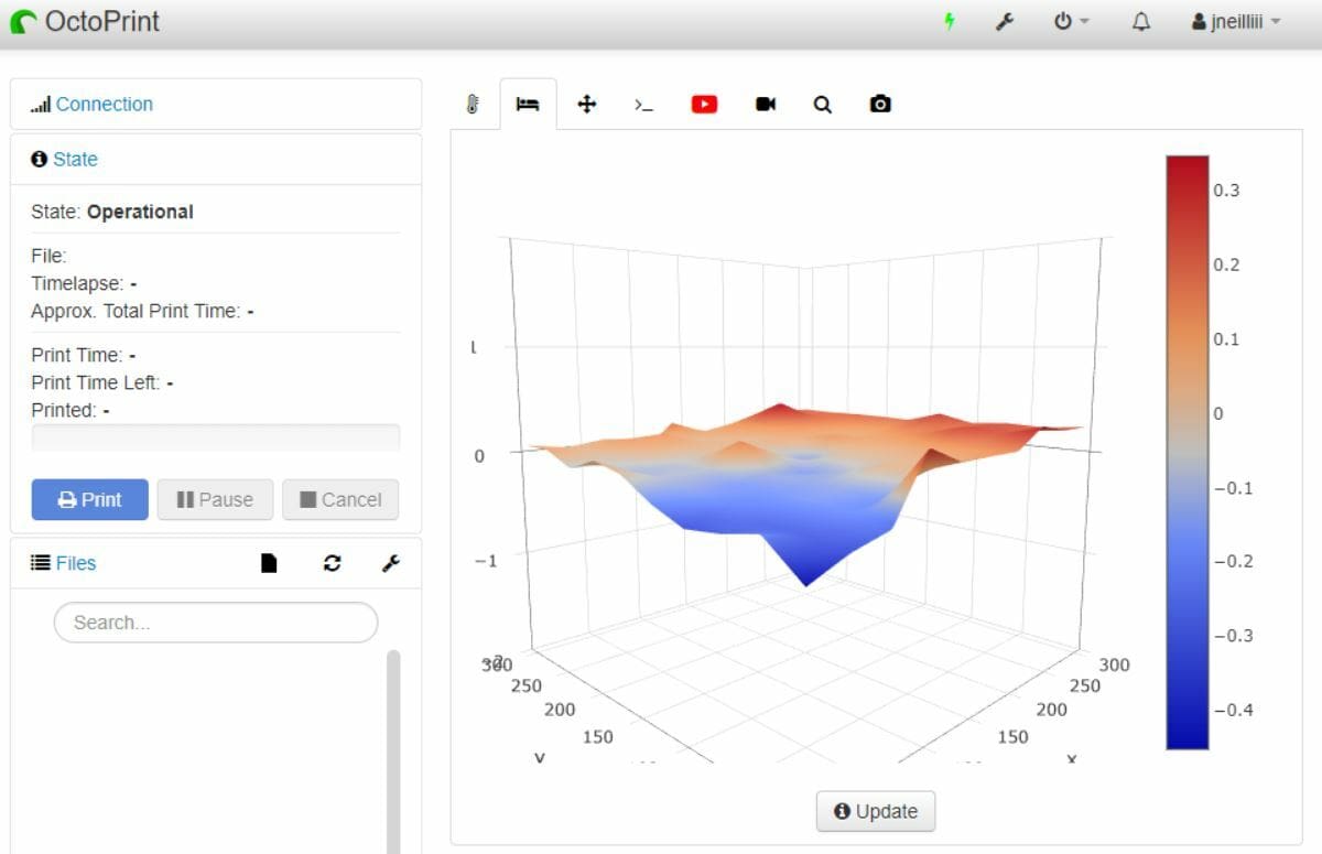 The Bed Level Visualizer is another OctoPrint plug-in that lets you see how unlevel your bed is