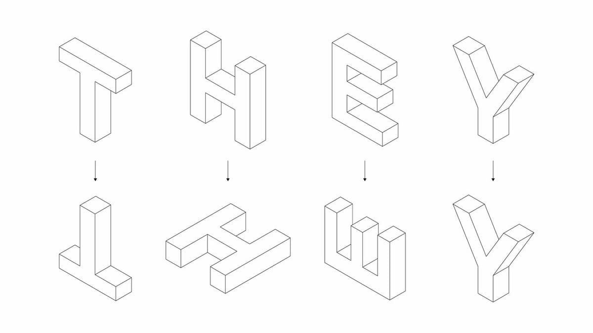 Sample shapes reoriented to eliminate overhangs