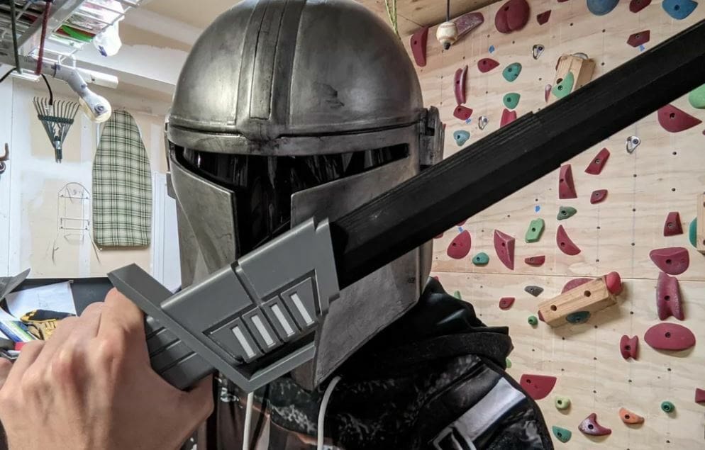 This Darksaber is collapsible and was designed in Fusion 360