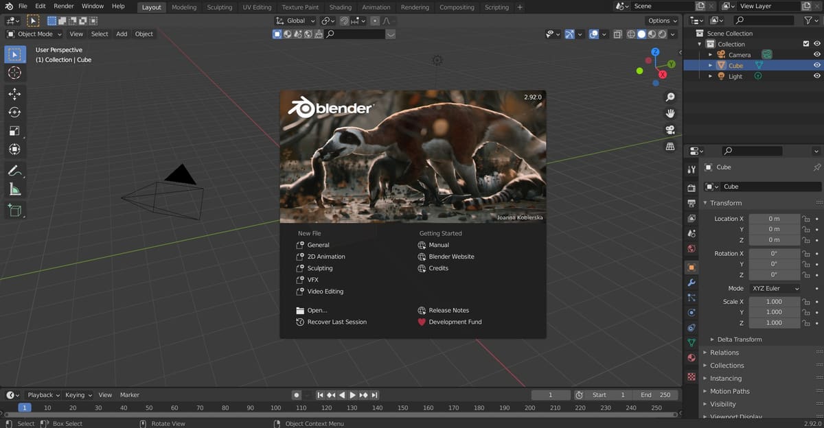 Foto de Software para impressora 3D / Programa para impressora 3D: Blender