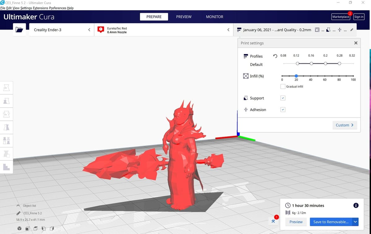 You may want to add adhesion if your model's base is narrow
