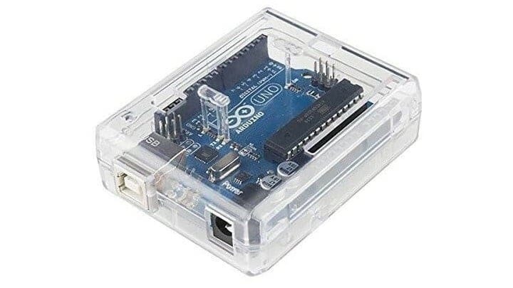 A simple-to-assemble enclosure made of clear ABS by SB Components