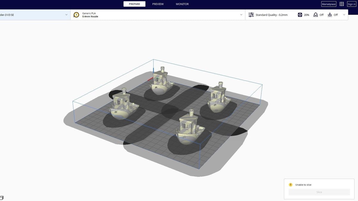 If your models are too tall for the reduced build volume, Cura will refuse to slice them
