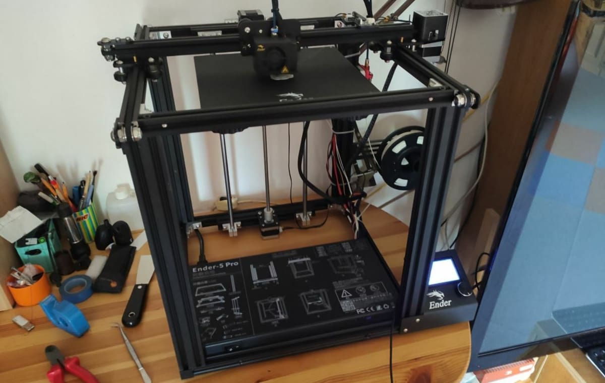 The Ender 5 Pro is great for printing tall parts