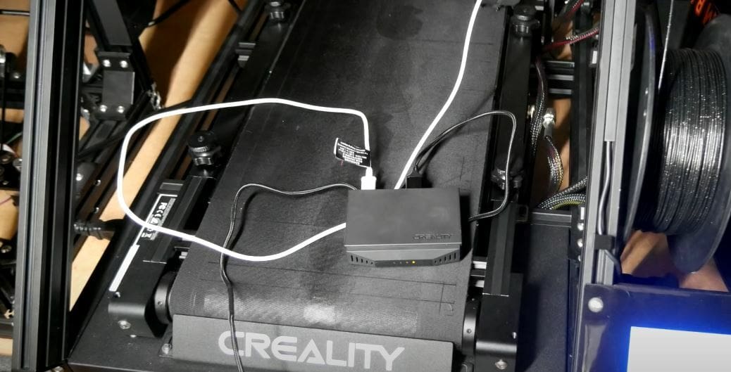 The Wi-Fi box works on some 3D printers like the CR-30 with no modifications