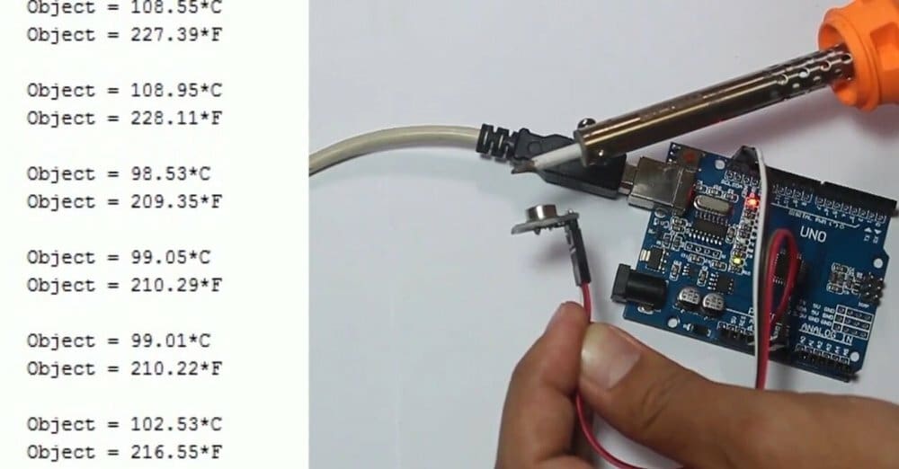 This simple temperature sensor doesn't need much more than a microcontroller