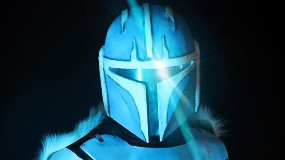 This helmet with extra detailing is designed to fit a 24-inch head