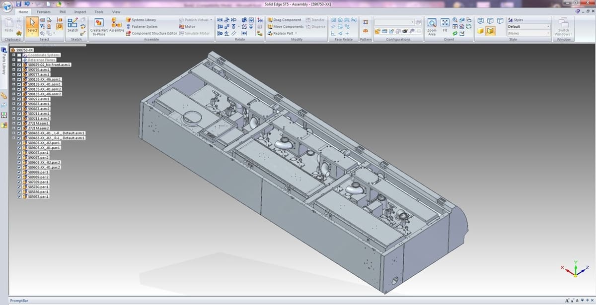 A manufacturing plant modeled and planned out using Solid Edge!