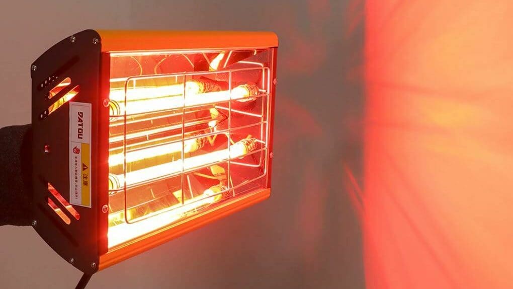 Infrared bulbs are inexpensive and are effective at heating up small spaces