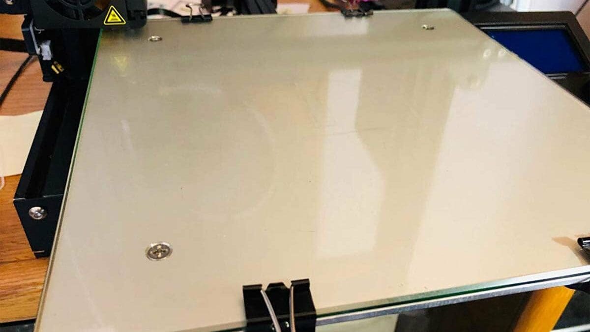 Imagen de Mejoras Creality Ender 3 (V2/Pro/Max): Cama de impresión de vidrio