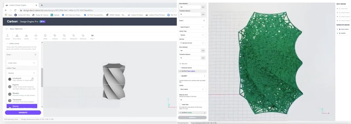 Image of 3D Printing Lattice Structures: Carbon Design Engine