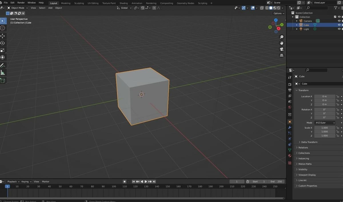 Blender's UI is in dark mode by default and it has plenty of settings to adjust