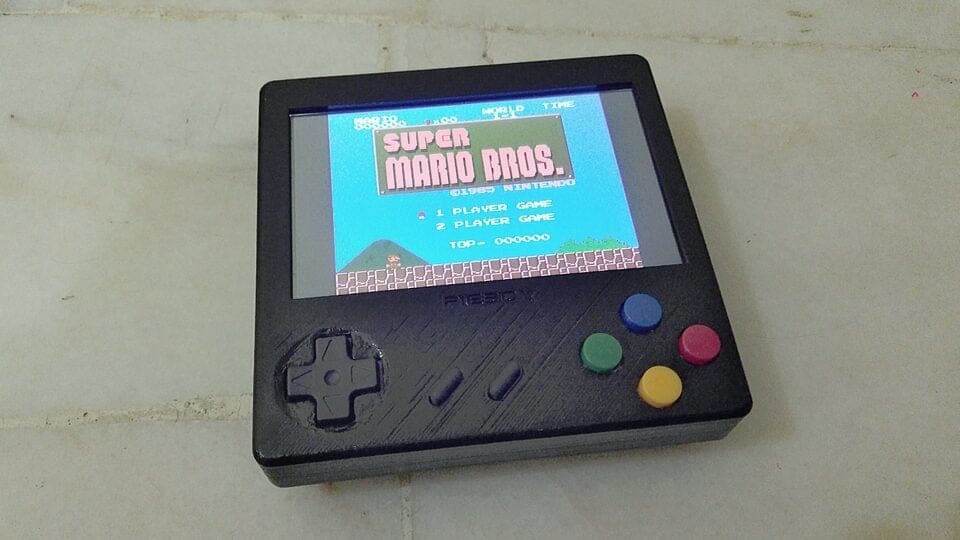 The PieBoy works with a Raspberry Pi 2