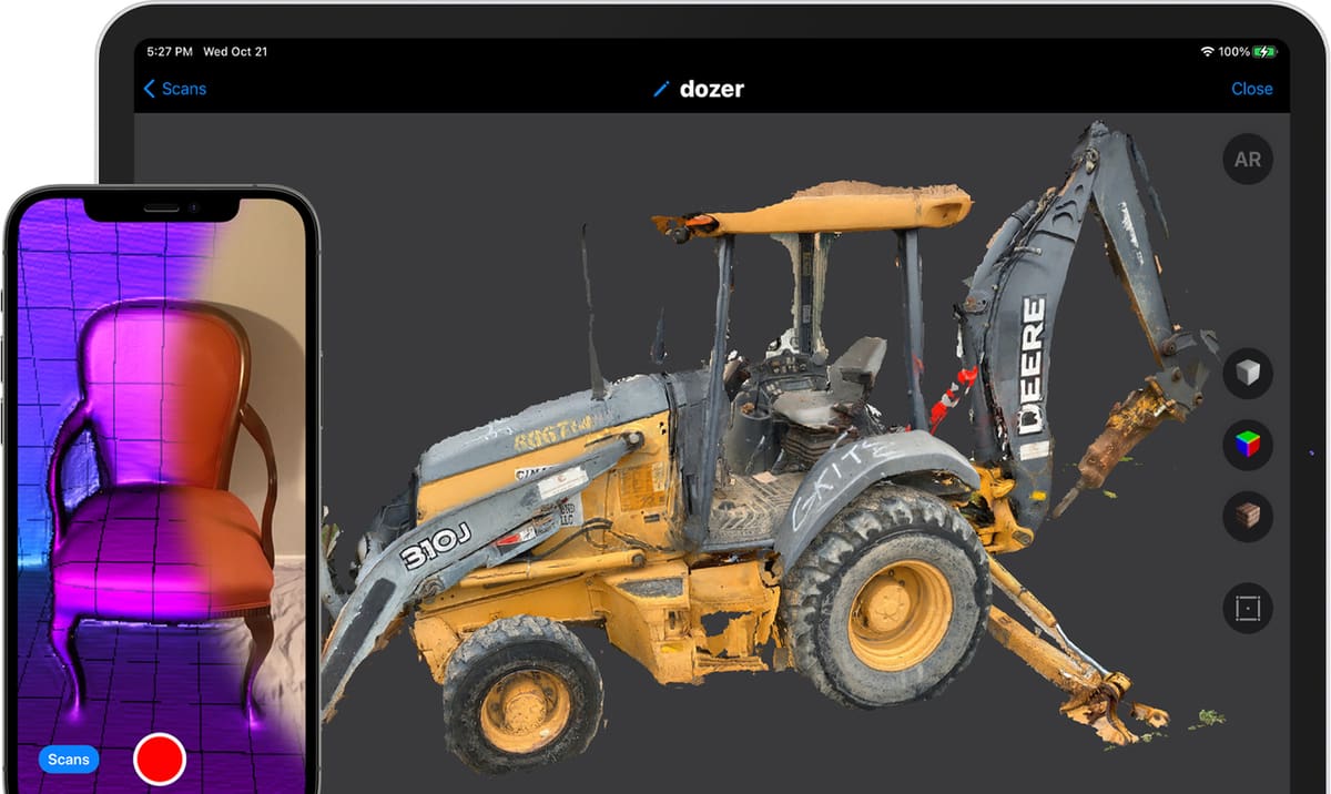 Use the 3D Scanner App to turn your mobile device into a scanner.