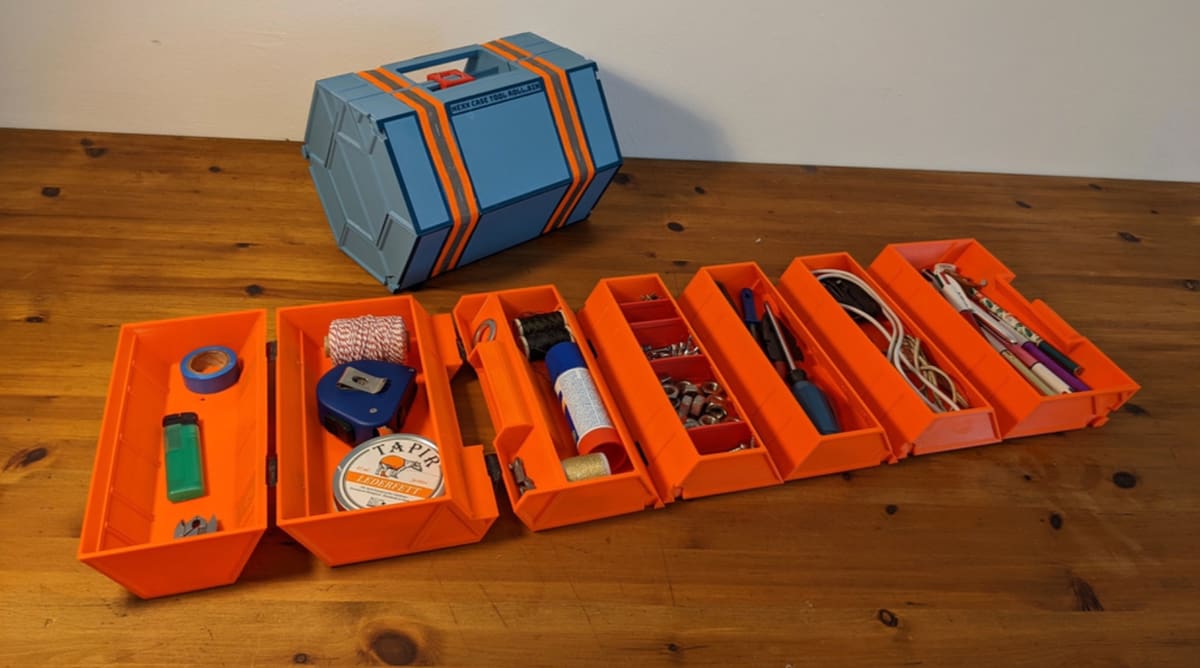 Photo de Idée d'impression 3D / Objets 3D à imprimer en 3D: Boîte à outils hexagonale