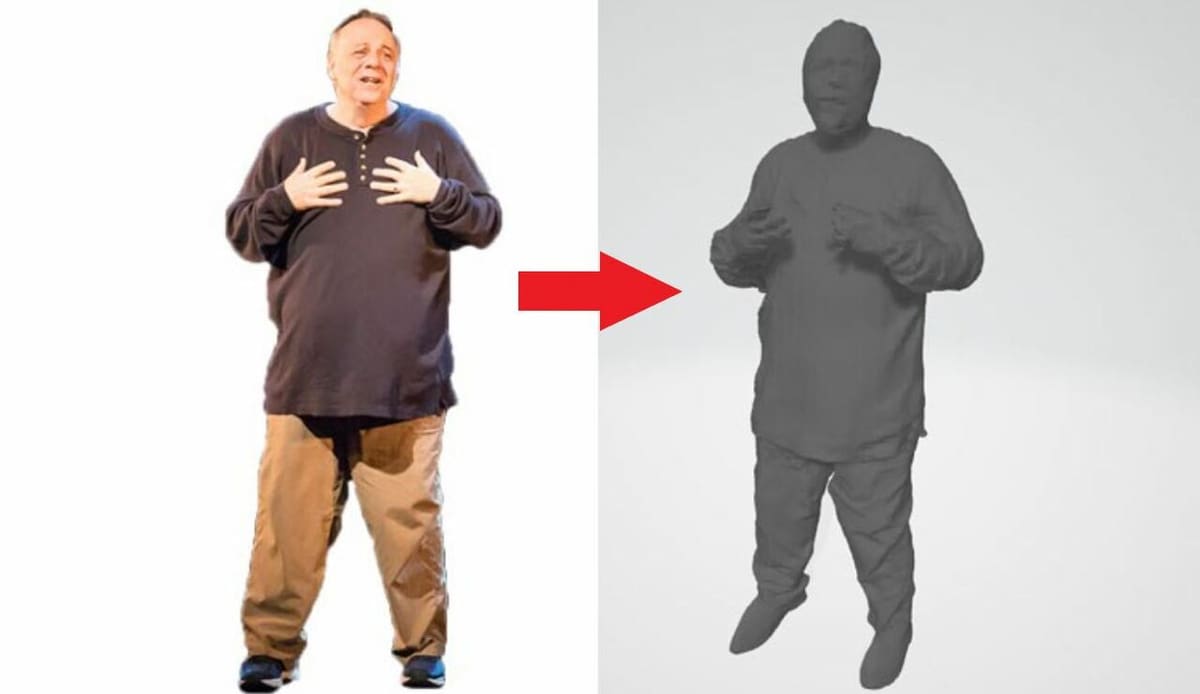 PIFuHD on Blender can convert real images to complex 3D models