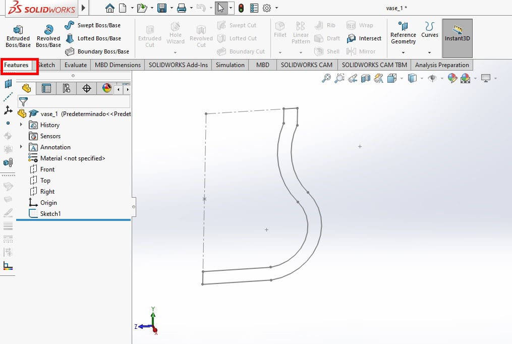 Features allow you to create bases or cut existing bases