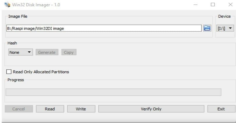 Note the folder symbol & the drive letter