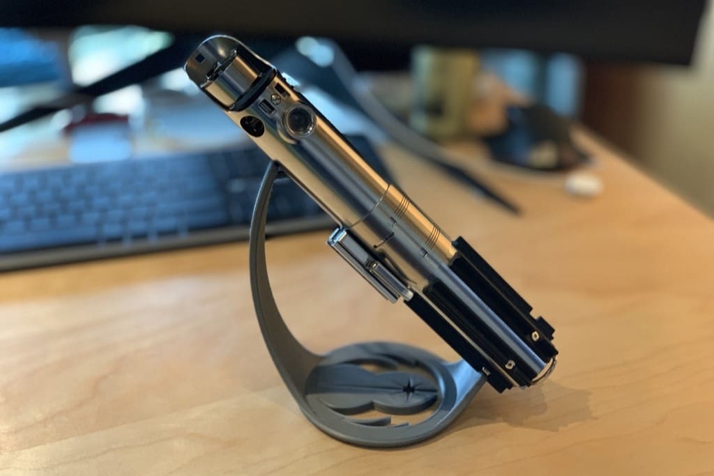 Image of: Bonus: Lightsaber Stands