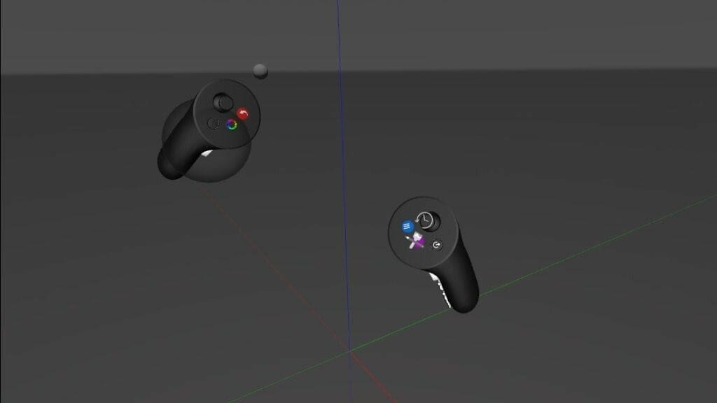 Open a sketch and find a world axis, two controllers, and opportunity