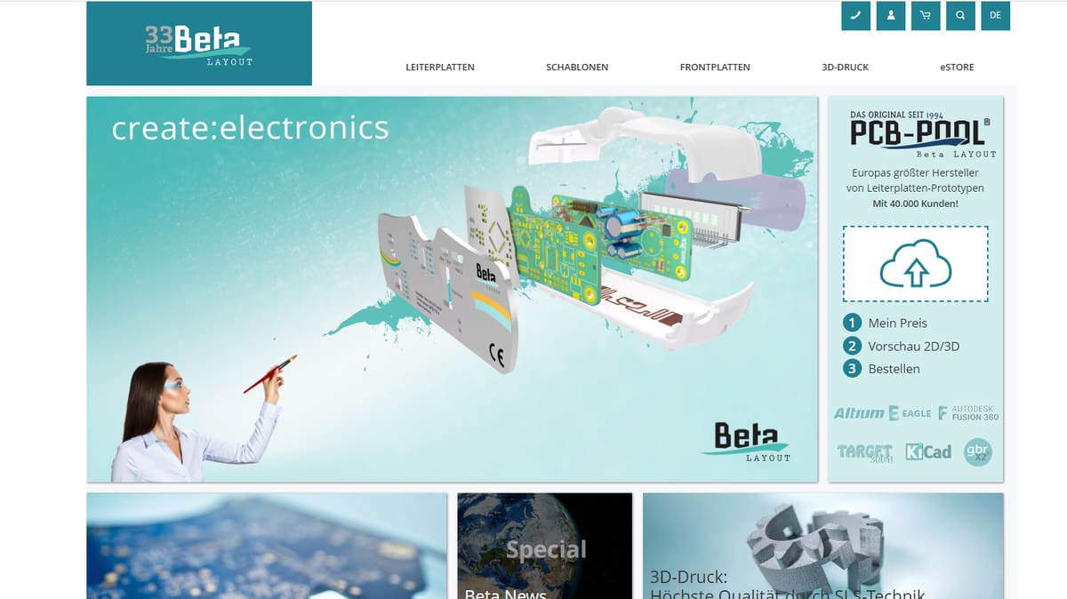 Bild von 3D-Druck-Dienstleister / 3D-Drucken lassen /3D-Druck online: Beta Layout