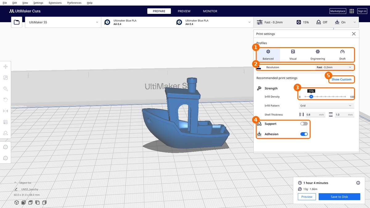 Image of Cura Settings Decoded – An Ultimaker Cura Tutorial: Using Recommended Mode in Cura