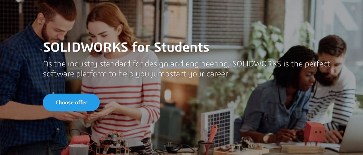 Image of SolidWorks Free Download: Student Edition, $60