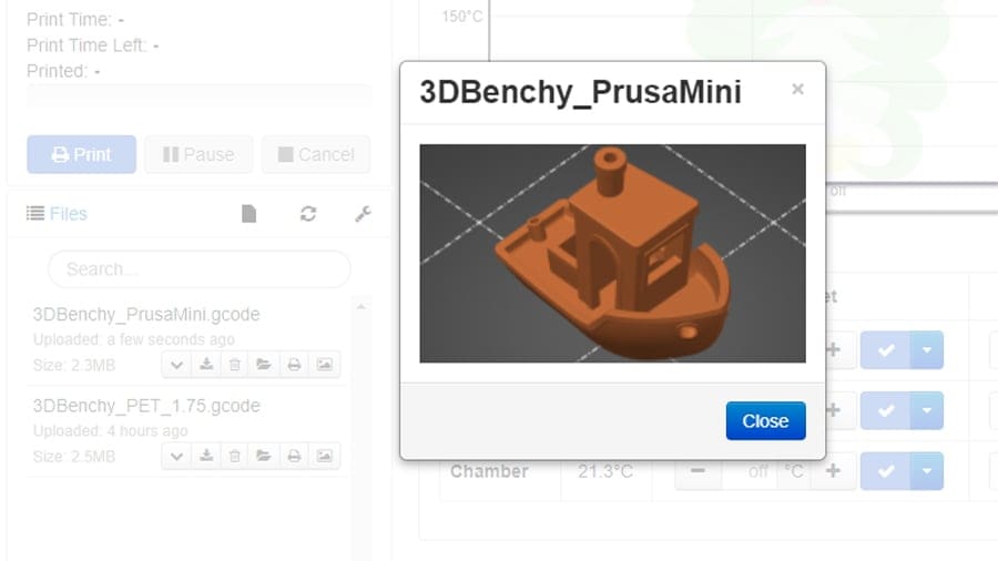 Slicer Thumbnails allows users to inspect G-code via a thumbnail image