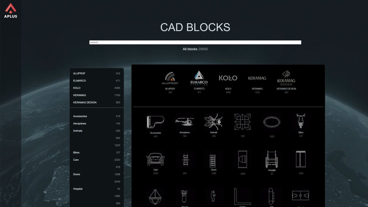 The AutoCAD plug-in allows you to import directly from the site into the sketch