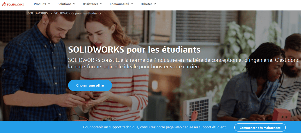 Photo de Télécharger SolidWorks gratuit: SolidWorks pour les étudiants