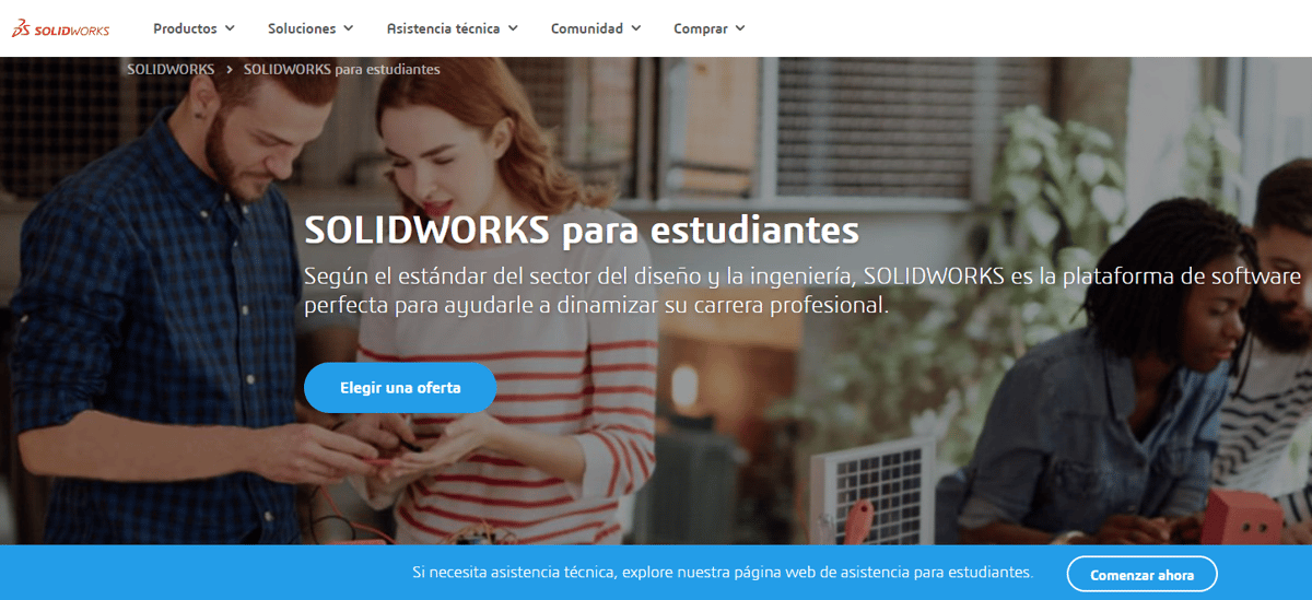 Imagen de Descargar SolidWorks gratis: 3DExperience para estudiantes