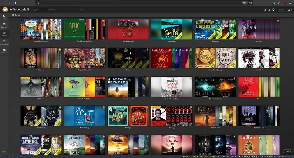 Imagen de: 3. Estantería digital para audiolibros