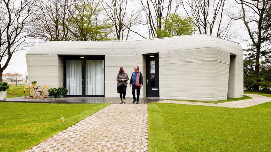 The bunker-like concrete house of Project Milestone in Eindhoven, Netherlands