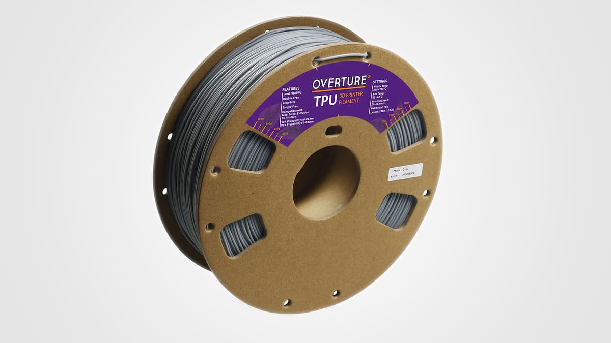 Image of Best Cheap TPU Filament: Overture TPU